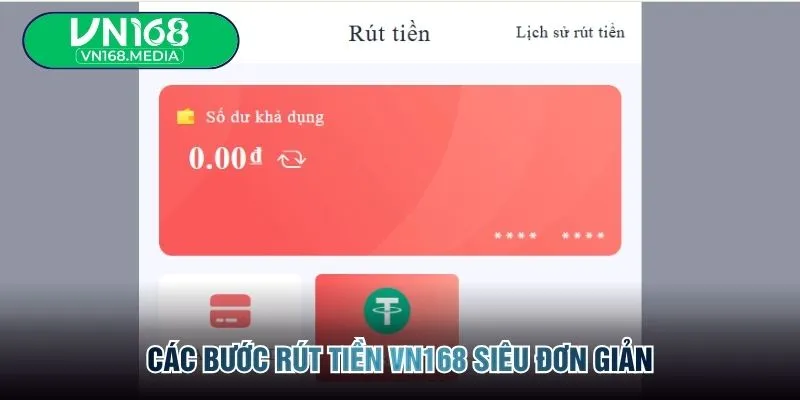 Các bước rút tiền VN168 siêu đơn giản
