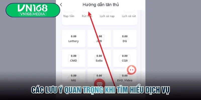 Các lưu ý quan trọng khi tìm hiểu dịch vụ