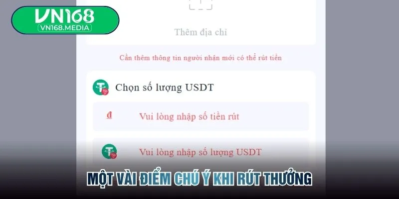 Một vài điểm chú ý khi rút thưởng