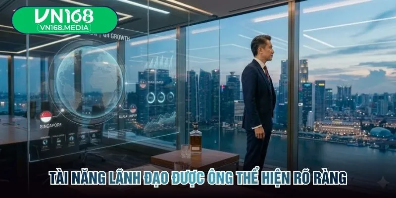 Tài năng lãnh đạo được ông thể hiện rõ ràng